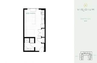 Bayside Floor Plan at Viridium Apartments, Minneapolis, MN 55401
