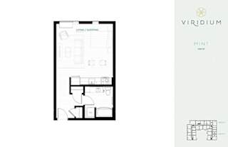 Mint Floor Plan at Viridium Apartments, Minnesota, 55401