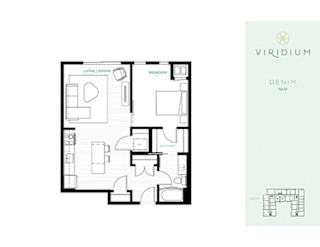 Denim Floor Plan at Viridium Apartments, Minneapolis, MN