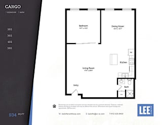 Cargo Floor Plan at Lee Lofts, Minnesota