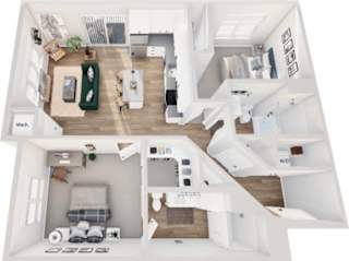 2Bed 1Bath at Lochner Apartments, White Bear Lake, Minnesota