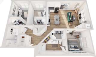 3Bed 2Bath_1 at Lochner Apartments, White Bear Lake, 55110
