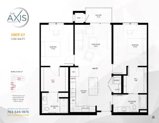 Unit C7 Floorplan at The Axis