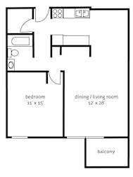 The York Floor Plan at The Tarnhill, Bloomington, MN