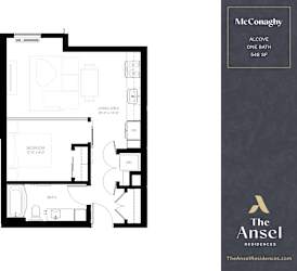 Alcove McConaghy Floor Plan at The Ansel Residences, Vadnais Heights, MN, 55126