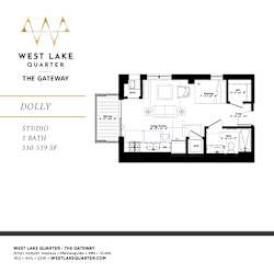 Dolly Floor Plan at The Gateway at West Lake Quarter, Minnesota, 55416