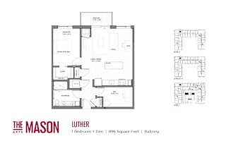 Luther Floor Plan at The Mason, St. Paul, MN
