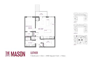Luther Floor Plan at The Mason, St. Paul, MN, 55114