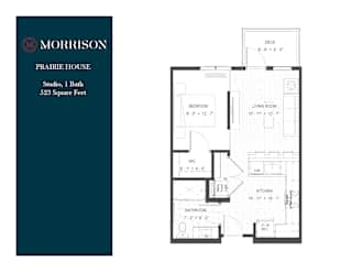 Prairie House studio floor plan at The Morrison, Rosemount, 55068