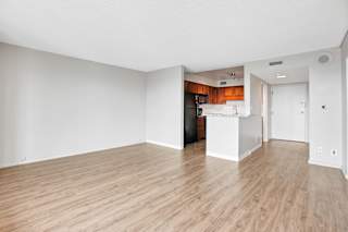 Wood Floor Living Room at The Original at West Lake Quarter, Minneapolis, MN