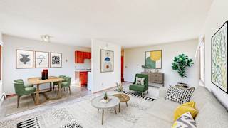 Living Room With Dining at The Park Apartments, Minneapolis, 55403