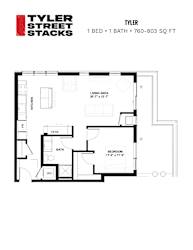 Taylor Floor Plan at Tyler Street Stacks, Minneapolis, MN