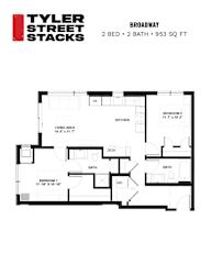 Broadway Floor Plan at Tyler Street Stacks, Minnesota, 55413