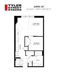 Jackson-ACC Floor Plan at Tyler Street Stacks, Minneapolis, 55413