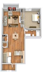 Floor Plan 1 Bed | 1 Bath