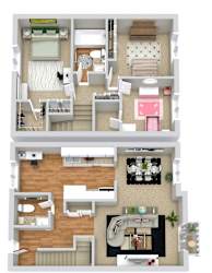 2 bedroom floor plan  the residences at