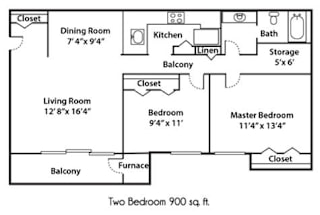 the floor plan for a small house with a kitchen and a living room