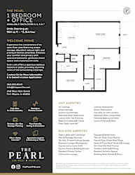 1 bed and 1 bath B at The Pearl, Fort Wayne, 46802