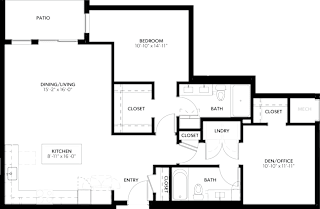 1 bedroom 1 bath H at The Pearl, Fort Wayne