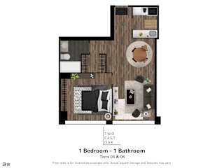 Floor Plan 1 Bedroom - 1 Bathroom Classic