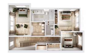 A series of images showing different rooms of a house.