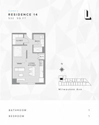 floor plan of the first and second floor bathrooms