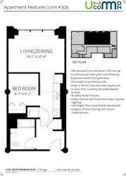 a floor plan of a small house with a bedroom and a bed room