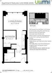 a floor plan of a small house with a bedroom and a bed room