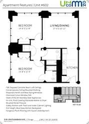 a floor plan for a bedroom apartment with a bathroom and a bed room