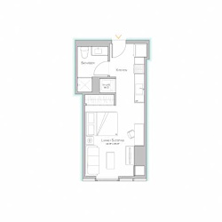 Floor Plan Tier 04 - 428 SF