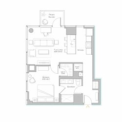 Floor Plan Tier 05 - 816 SF