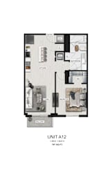 the unit 142 unit a2 floor plan