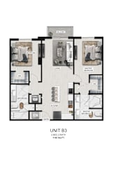 unit b3 floor plan  apartments whistler  the unit