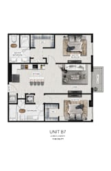 unit b7 floor plan  the edit apartments