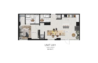 2 bedroom floor plan  the residences at sawmill estates