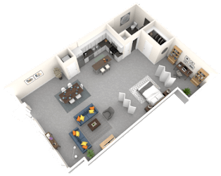 Floor Plan Live - Work Loft