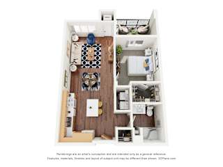 1 bed 1 bath at The Addie at Metro Center 55+ Apartments, Aurora, CO