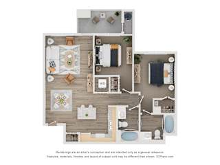 2 bed 2 bath A at Arterra Apartment , Surprise