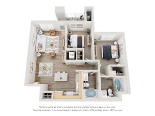 2 bed 2 bath B at Arterra Apartment , Arizona
