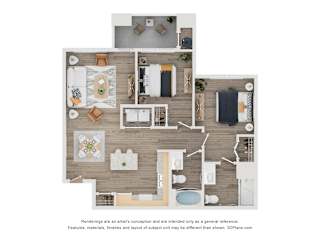 2 bed 2 bath D at Arterra Apartment, Surprise, AZ, 85374