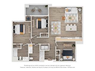3 bed 2 bath D at Arterra Apartment , Arizona