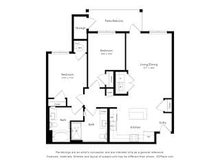 2 bed 2 bath at Creekridge on the Park Apartments, North Carolina, 28212