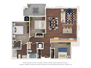 2 bed 2 bath F at Estrella Springs at Canyon Trails Apartments, Goodyear , AZ