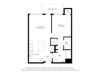 1C Floor Plan at Orville Commons, Woodbury