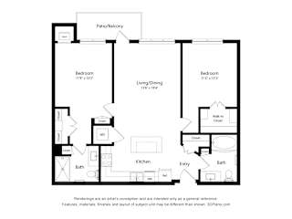 2A Floor Plan at Orville Commons, Woodbury, MN