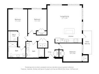 3C Floor Plan at Orville Commons, Woodbury