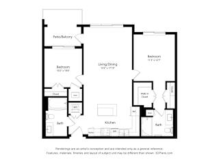 2 bed 2 bath A at Sandpiper Glen 62+ Apartments, Florida
