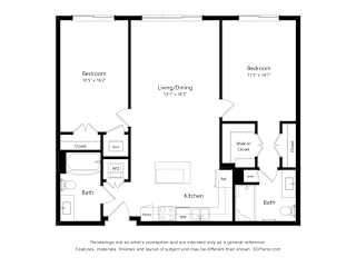 2 bed 2 bath G at Sandpiper Glen 62+ Apartments, Orlando