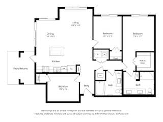 3 bed 2 bath A at Sandpiper Glen 62+ Apartments, Florida, 32825