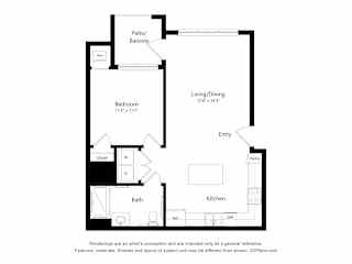 1 bed 1 bath A at The Paramount Apartments, Atlanta, Georgia